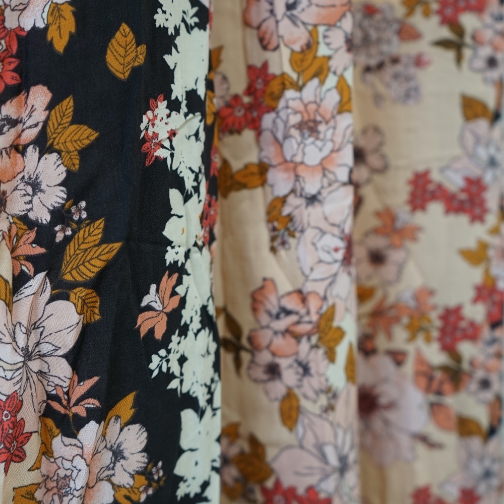 Crimson Floral Maxi Dress NWT